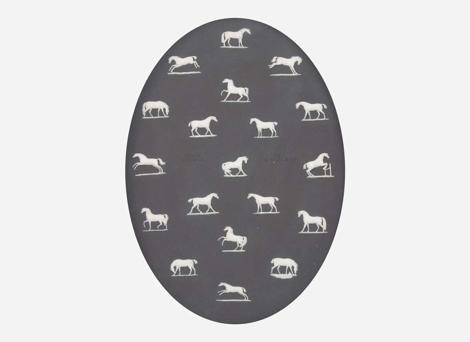 A Large Wedgwood "Horse Studies" Plaque, UK, late 19th century
