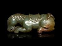 Four Chinese Jade Carvings of Animals