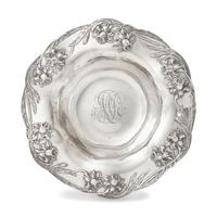 An American Silver Floral Cast Bowl