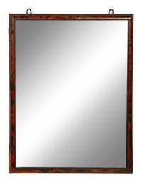 A Flemish Tortoise Shell-Framed Hanging Vitrine