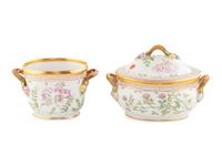 Two Royal Copenhagen Flora Danica Porcelain Serving Articles
