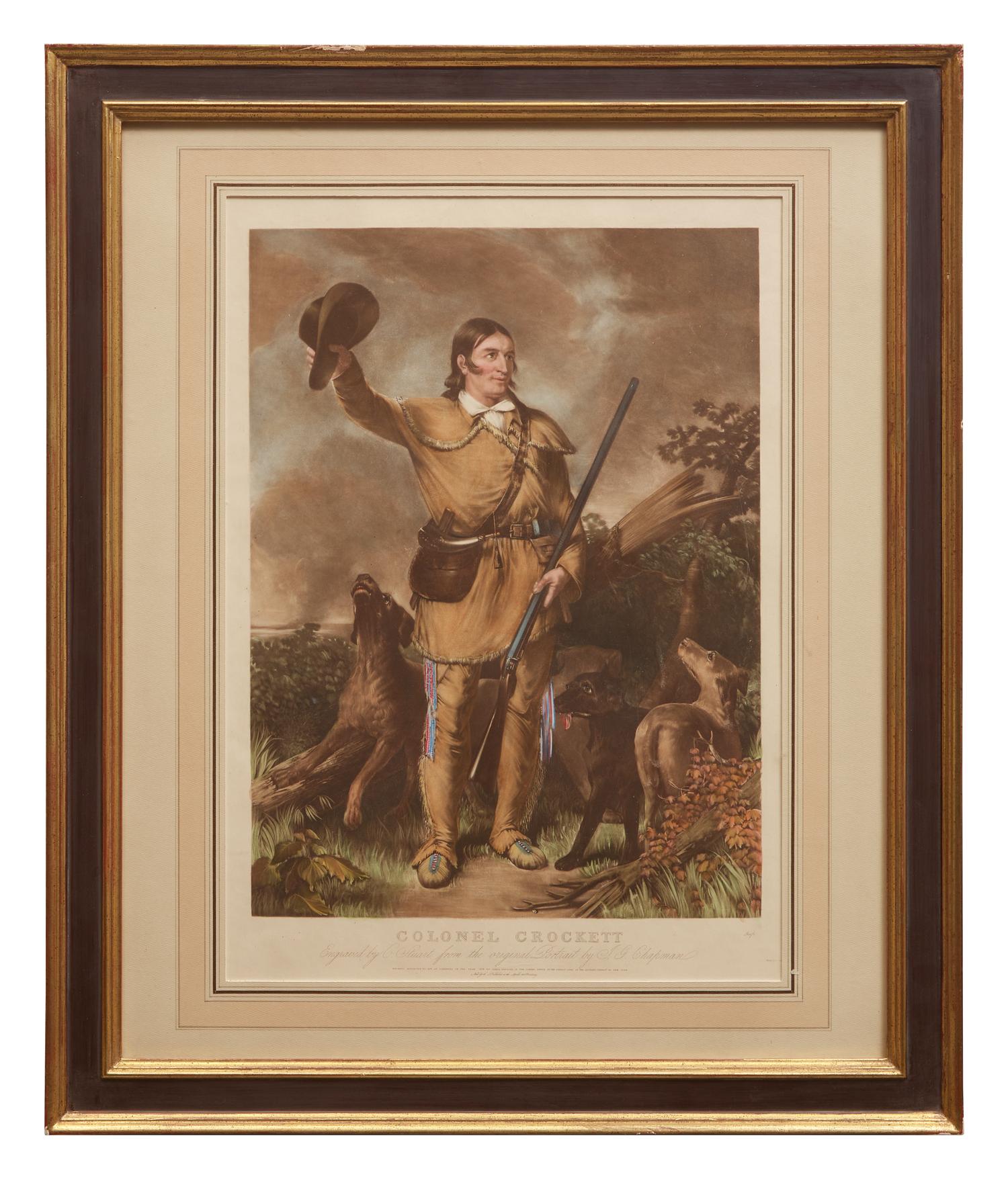 [Crockett, Davy] Chapman, J(ohn). G(adsby). Colonel Crockett