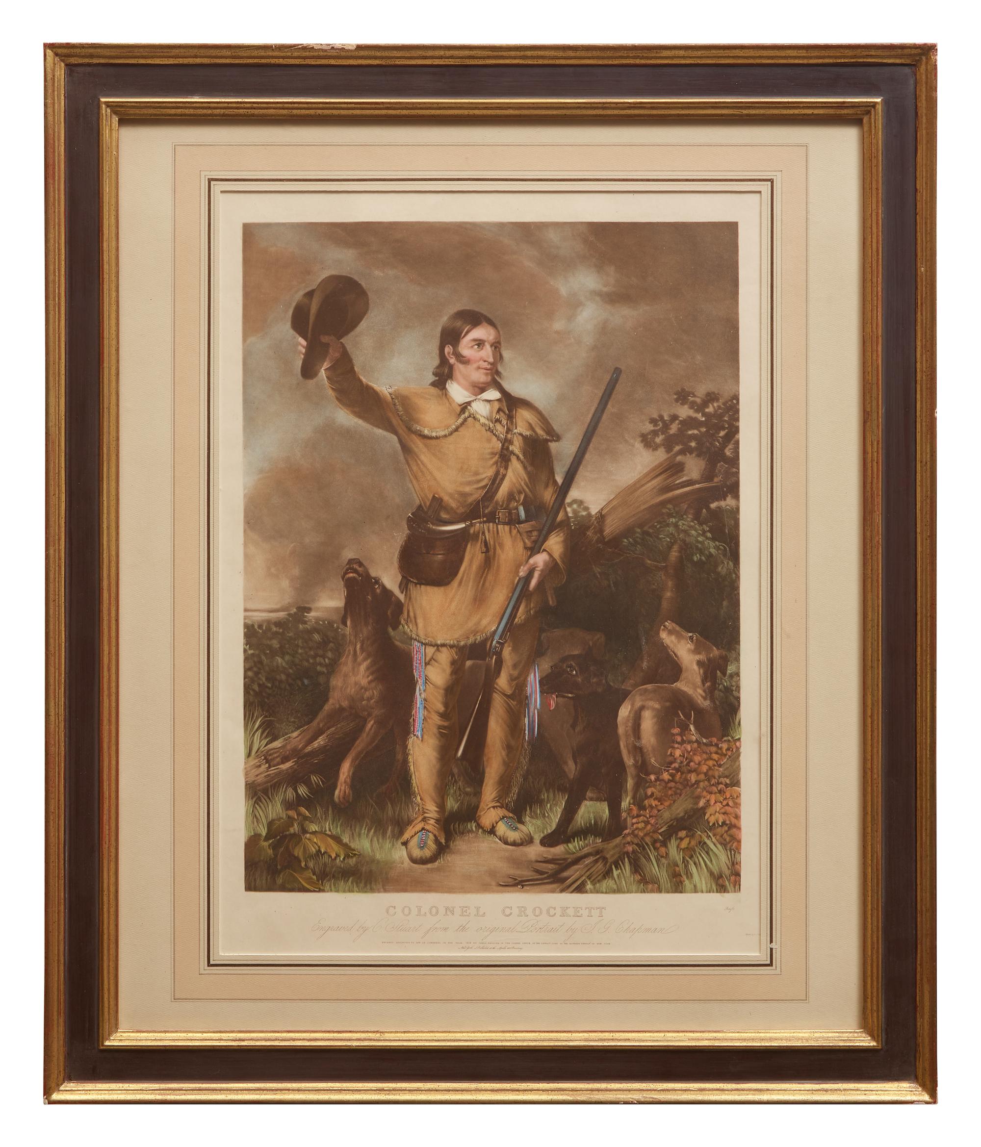 [Crockett, Davy] Chapman, J(ohn). G(adsby). Colonel Crockett