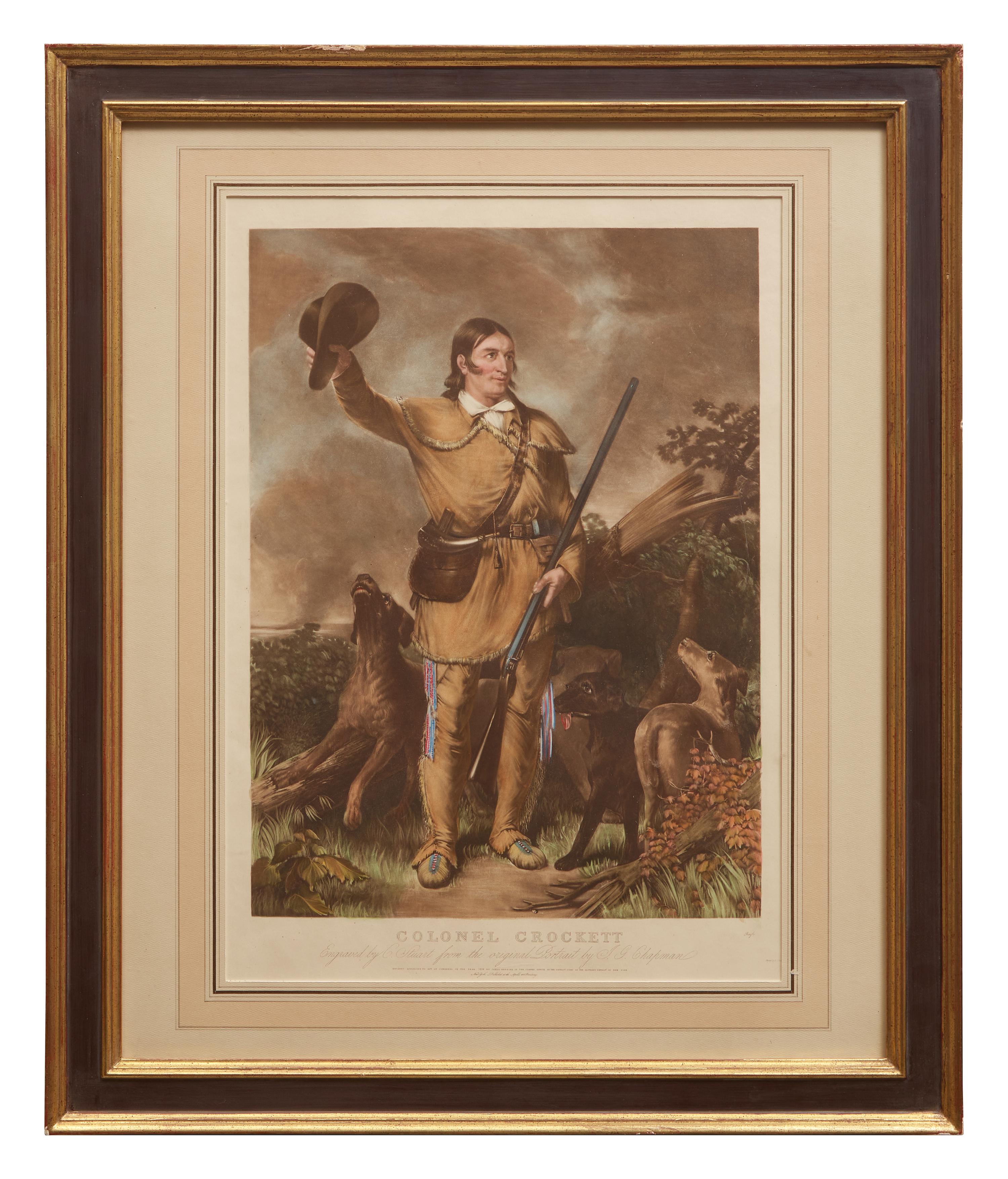 [Crockett, Davy] Chapman, J(ohn). G(adsby). Colonel Crockett