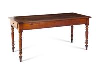 A French Walnut Farm Table
