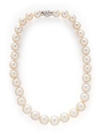 CULTURED SOUTH SEA PEARL AND DIAMOND NECKLACE