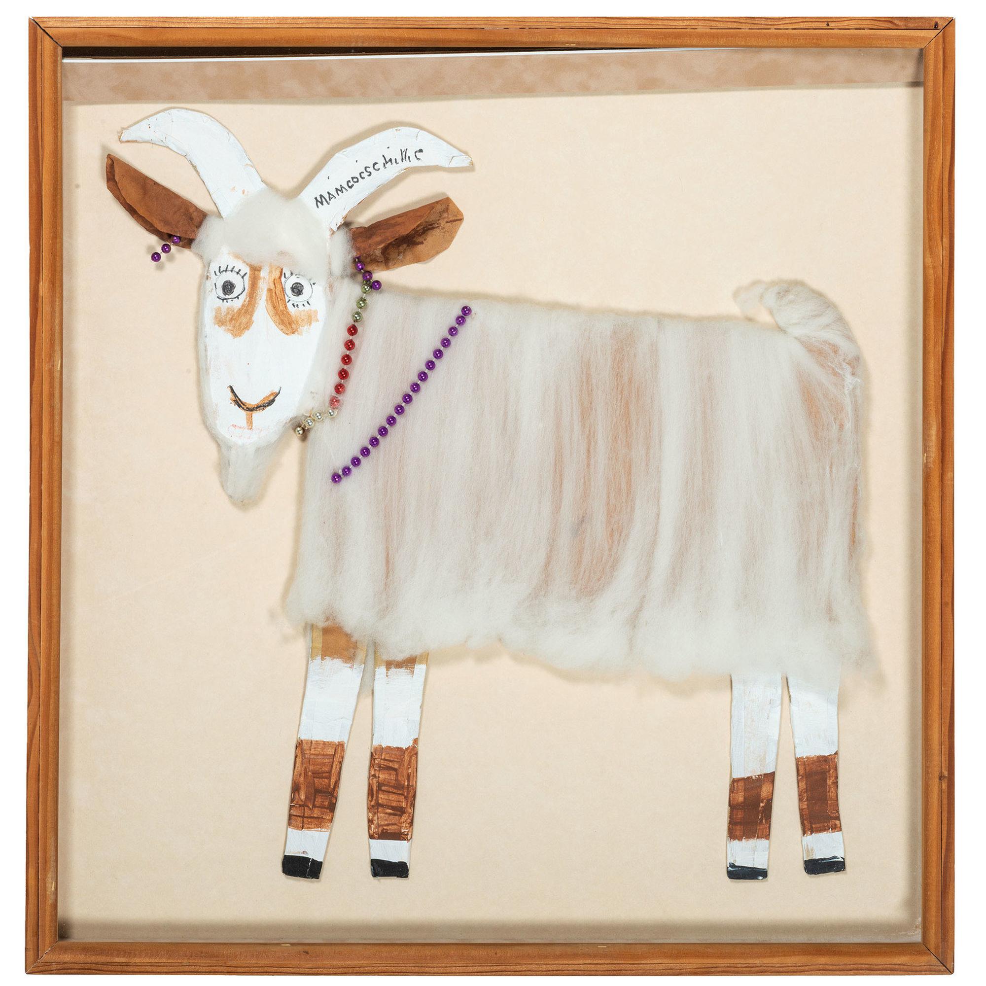 untitled, goat with necklaces