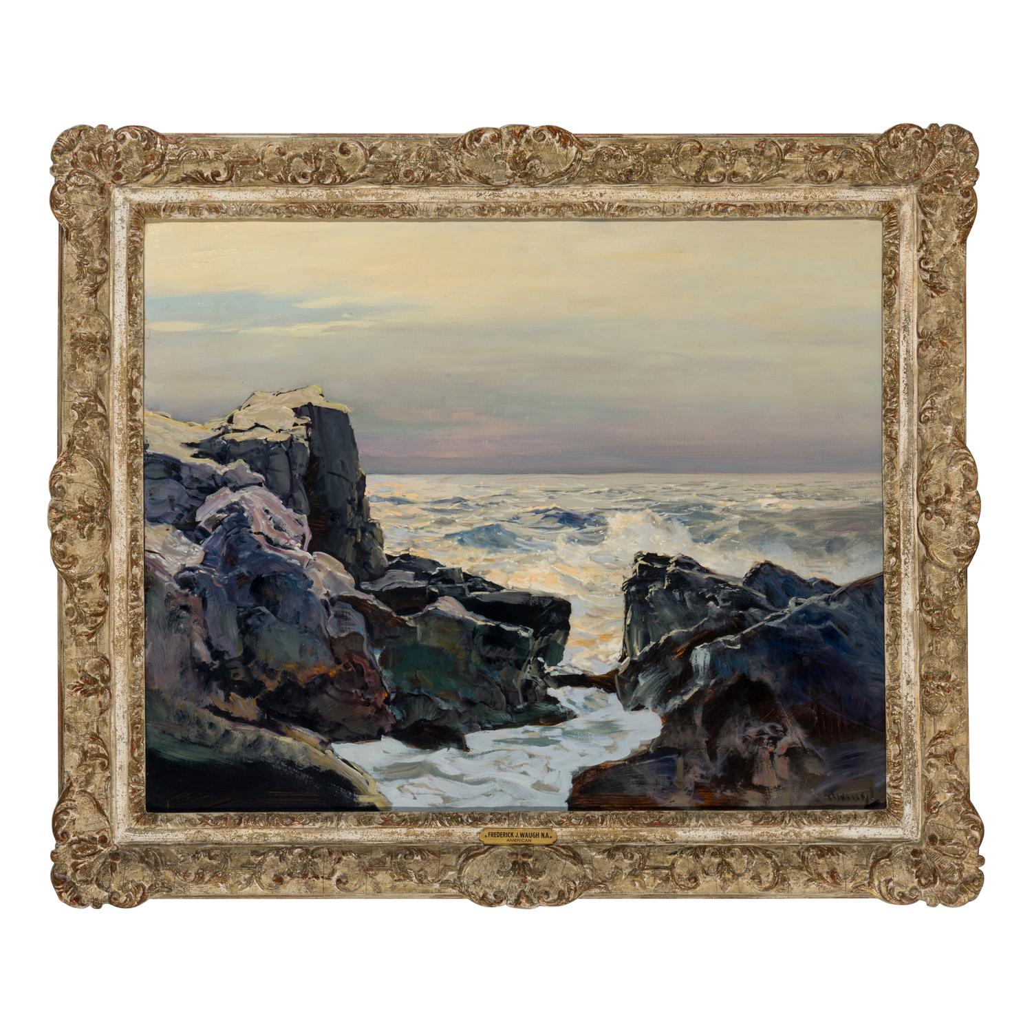 Frederick Judd Waugh (American, 1861-1940) — Waning Day, Coast of Maine