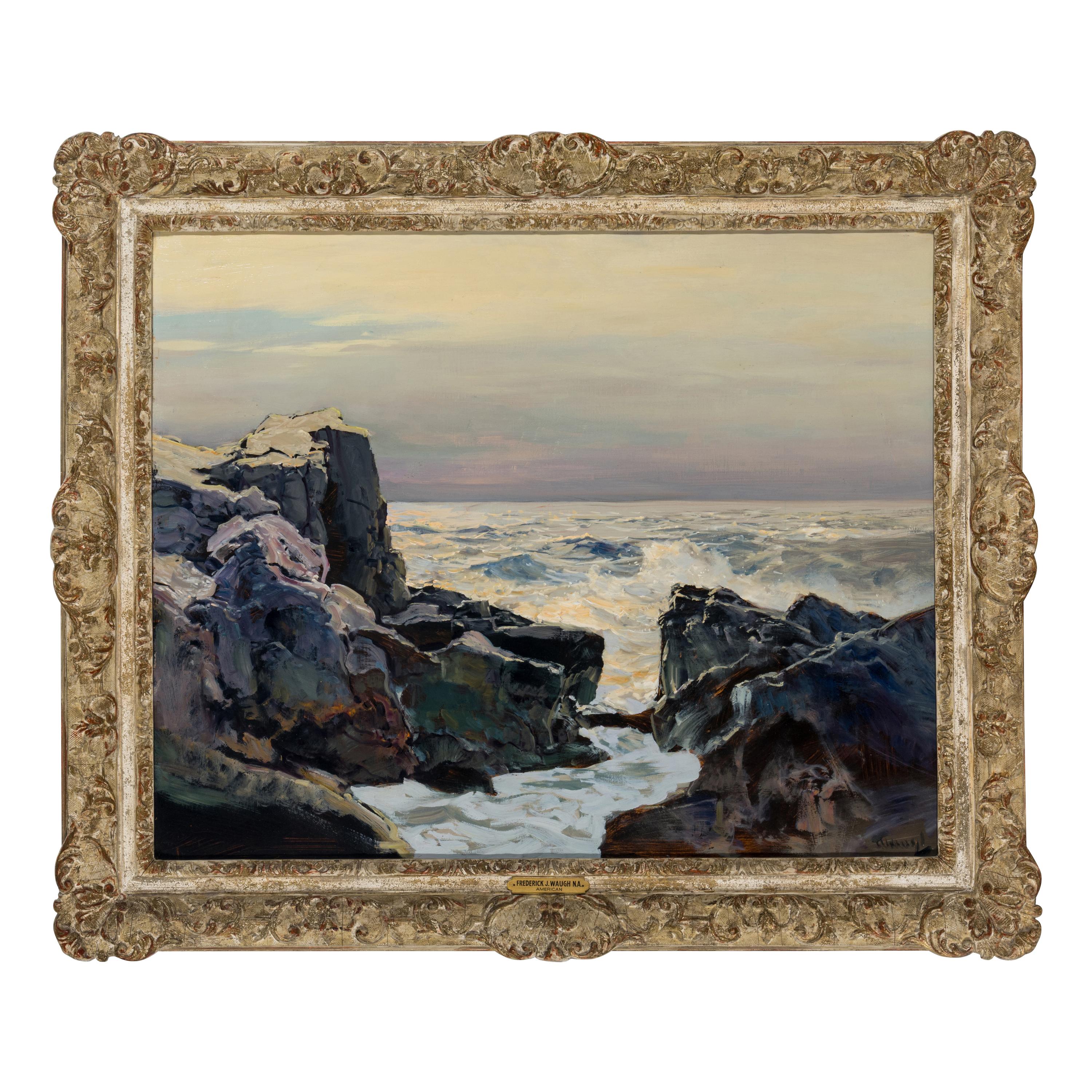 Frederick Judd Waugh (American, 1861-1940) — Waning Day, Coast of Maine
