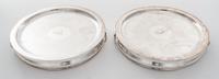 A Pair of Sheffield-plate Warming Stands, Matthew Boulton, Sheffield, Early 19th Century, circular form with ring handles, centers inse