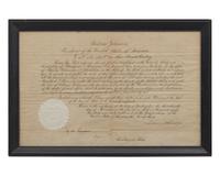 [Presidential] Johnson, Andrew. Manuscript Document, signed