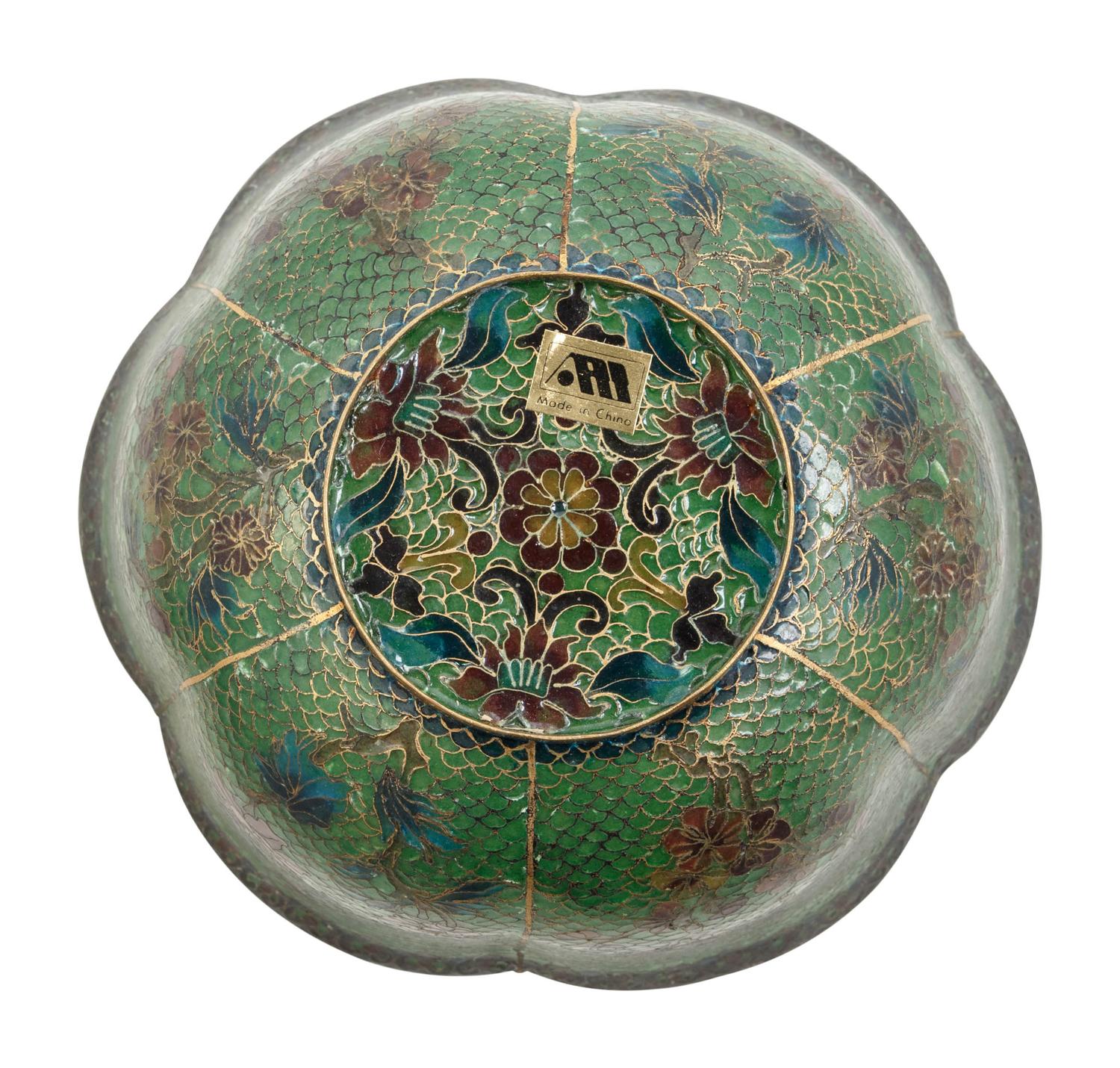 Five Chinese Cloissoné Enameled Articles