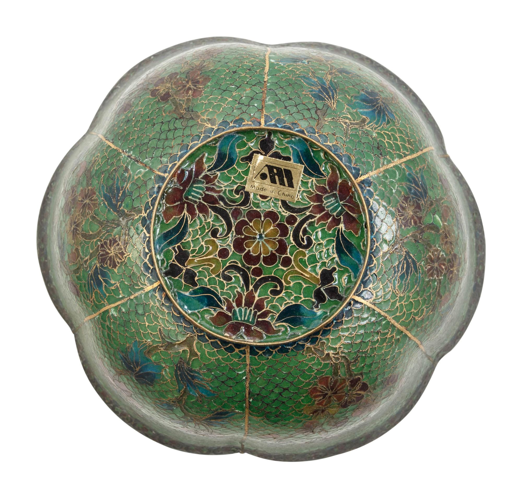 Five Chinese Cloissoné Enameled Articles