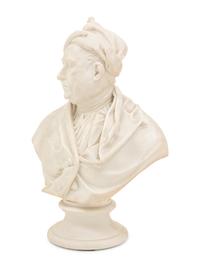 A Continental Bisque Porcelain Bust