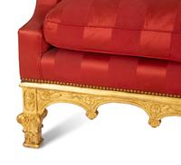 A Georgian Style Giltwood Sofa
