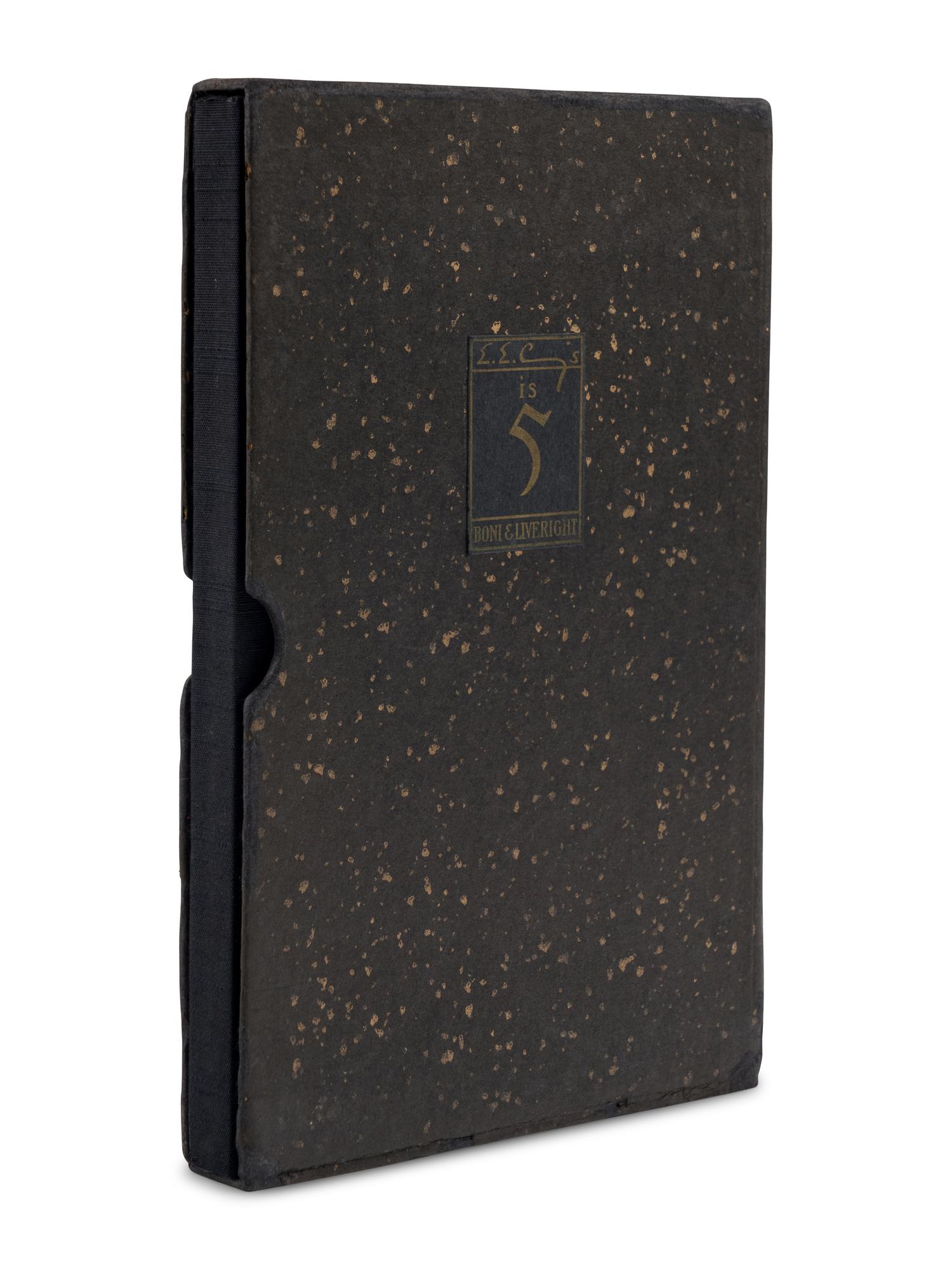 CUMMINGS, e.e. (1894-1962). Is 5 . New York: Boni & Liveright, 1926.