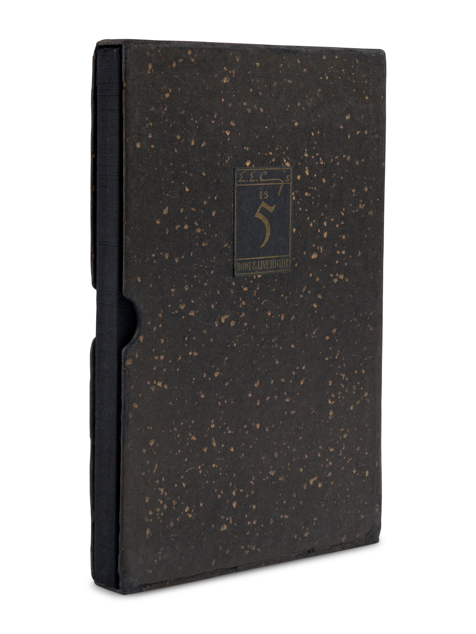 CUMMINGS, e.e. (1894-1962). Is 5 . New York: Boni & Liveright, 1926.