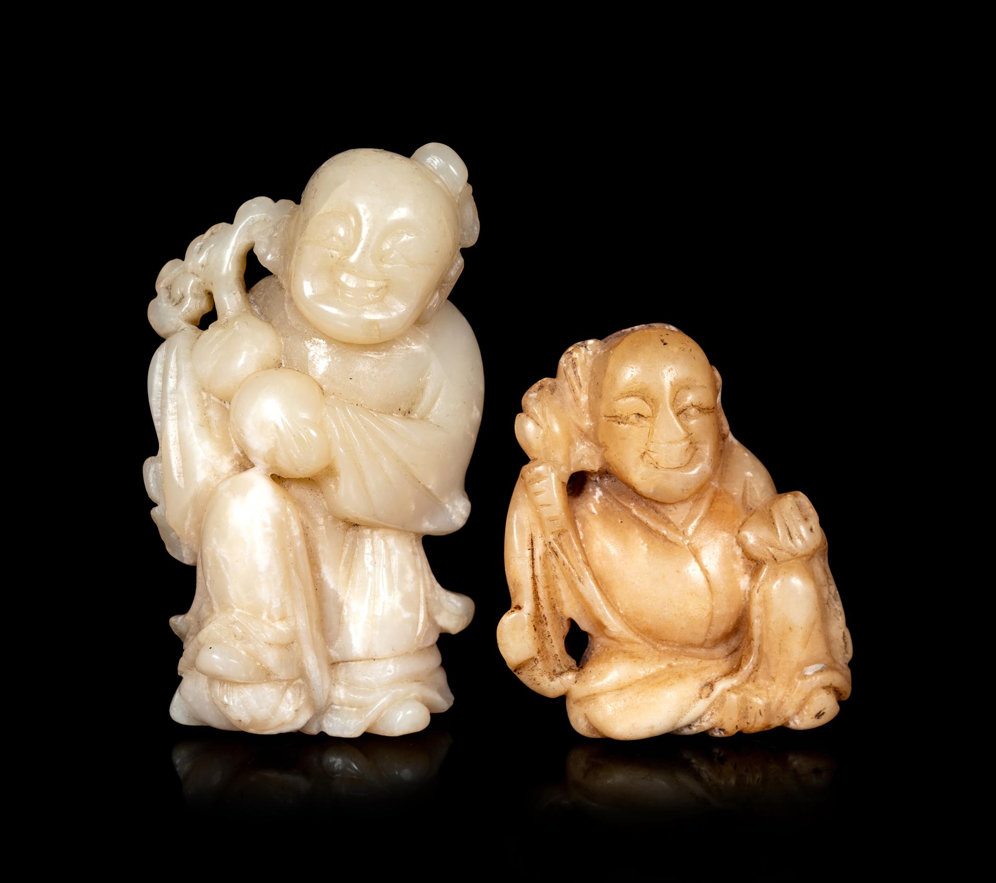Four Chinese Hardstone Figures of Boys