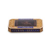 A Gold and Enamel Snuff Box