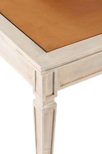 A Custom David Easton-Designed Parchment Veneered Low Table