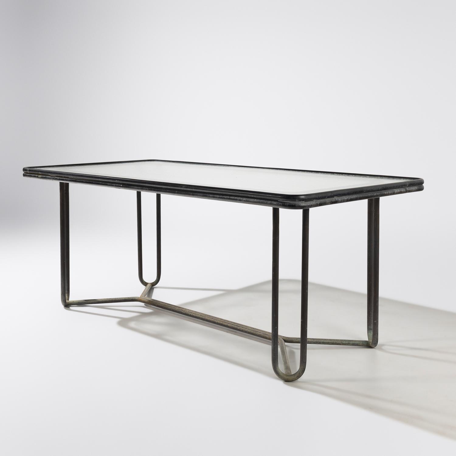 Walter Lamb (American, 1900–1989) — Dining Set, Table and Six Chairs