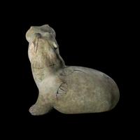 An Egyptian Faience Hippopotamus