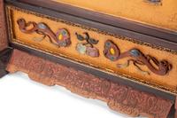 A Pair of Large Chinese Export Cloisonné and Hardstone-Mounted Floor Screens