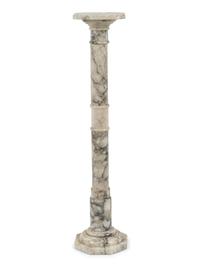 Two Continental Marble Pedestals