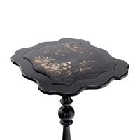 An English Papier Mâché and Mother of Pearl Tilt-Top Table