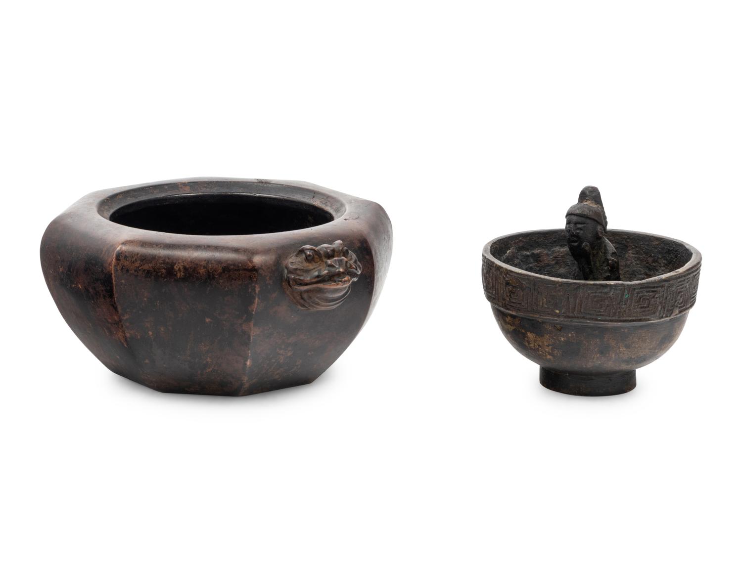 Two Chinese Bronze Vessels