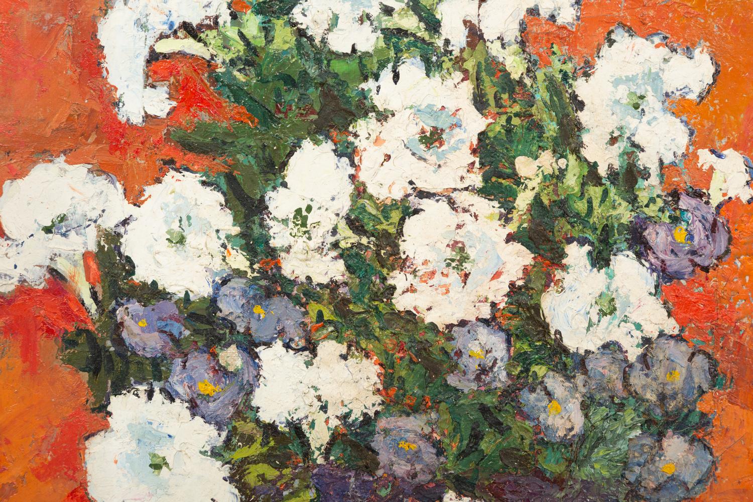 Urn with Petunias and Pansies , 1971, and Datura en Pichet , 1967 (two works)