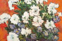 Urn with Petunias and Pansies , 1971, and Datura en Pichet , 1967 (two works)