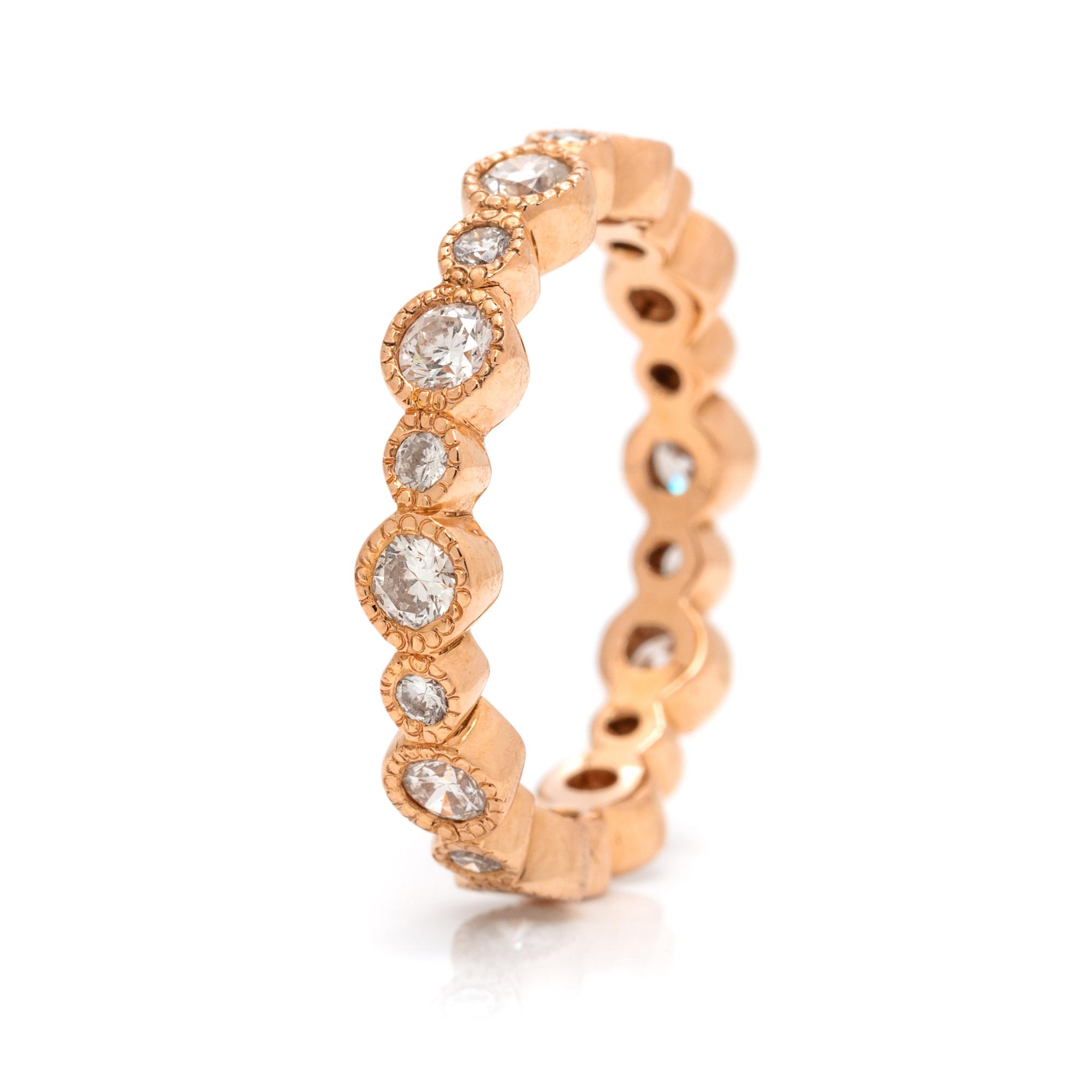 ROSE GOLD AND DIAMOND RING