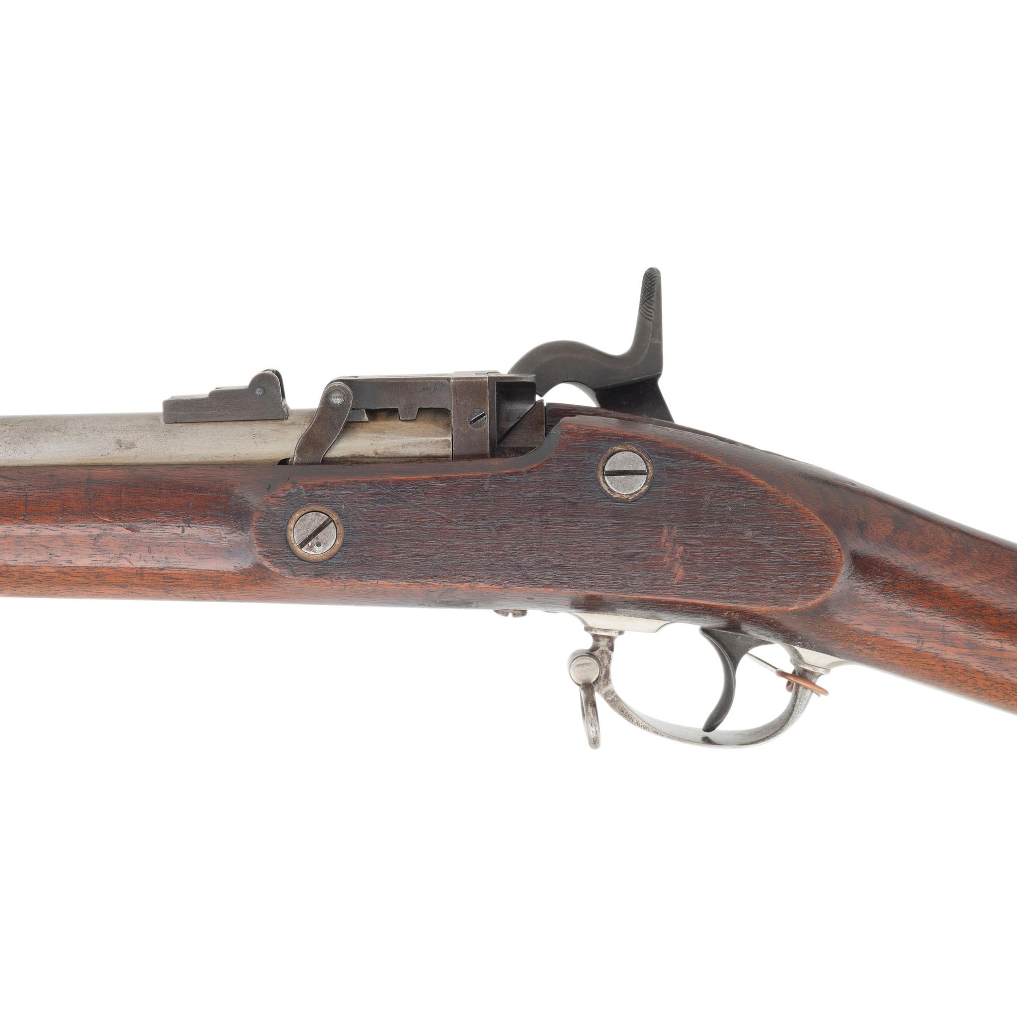 Fine Miller Conversion of a Parkers' Snow & Co US Model 1861 Rifle Musket with Springfield Armory Inventory Tag