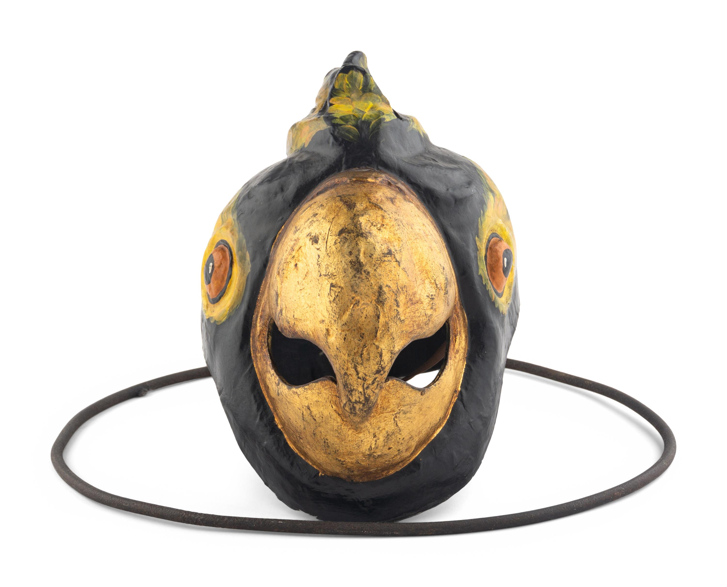 Four Papier Mache Animal Masks