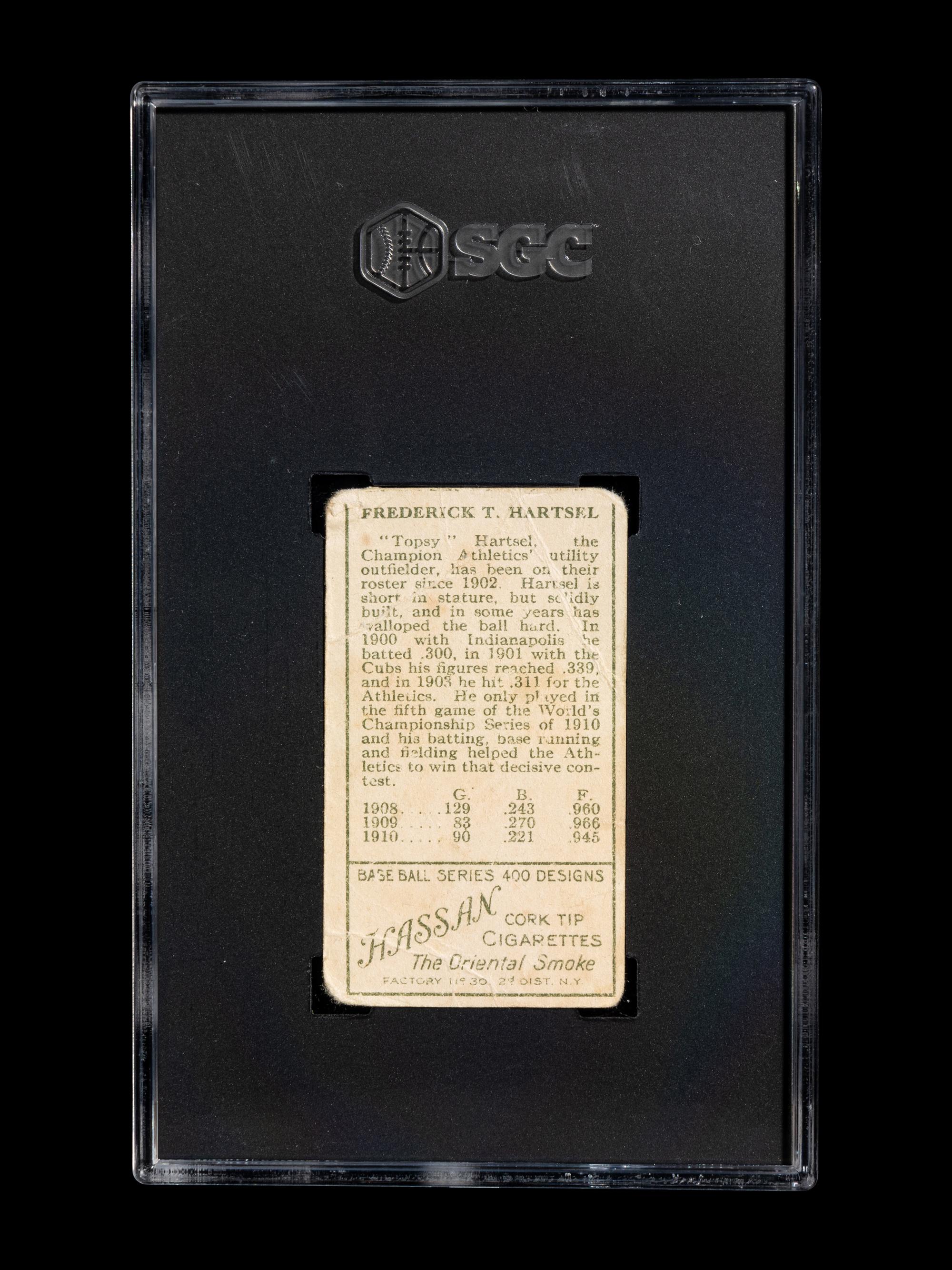 A Group of Three Early 20th Century Tobacco Baseball Cards (SGC AUTHENTIC),