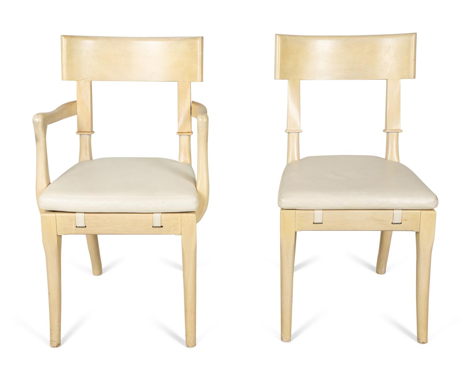 A Suite of Modern Design Dining Chairs, Two Arm and Four Side Chairs — 20th Century