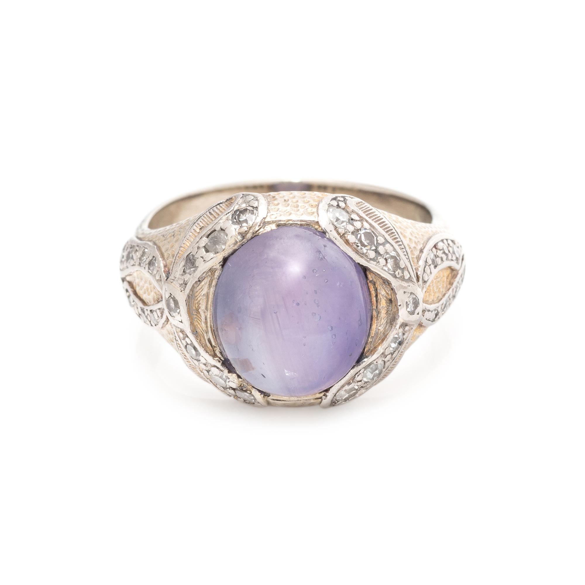 PURPLE STAR SAPPHIRE RING