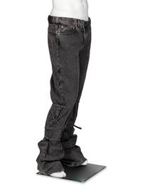 McQueen, Grey Denim Bondage Jeans, 2024
