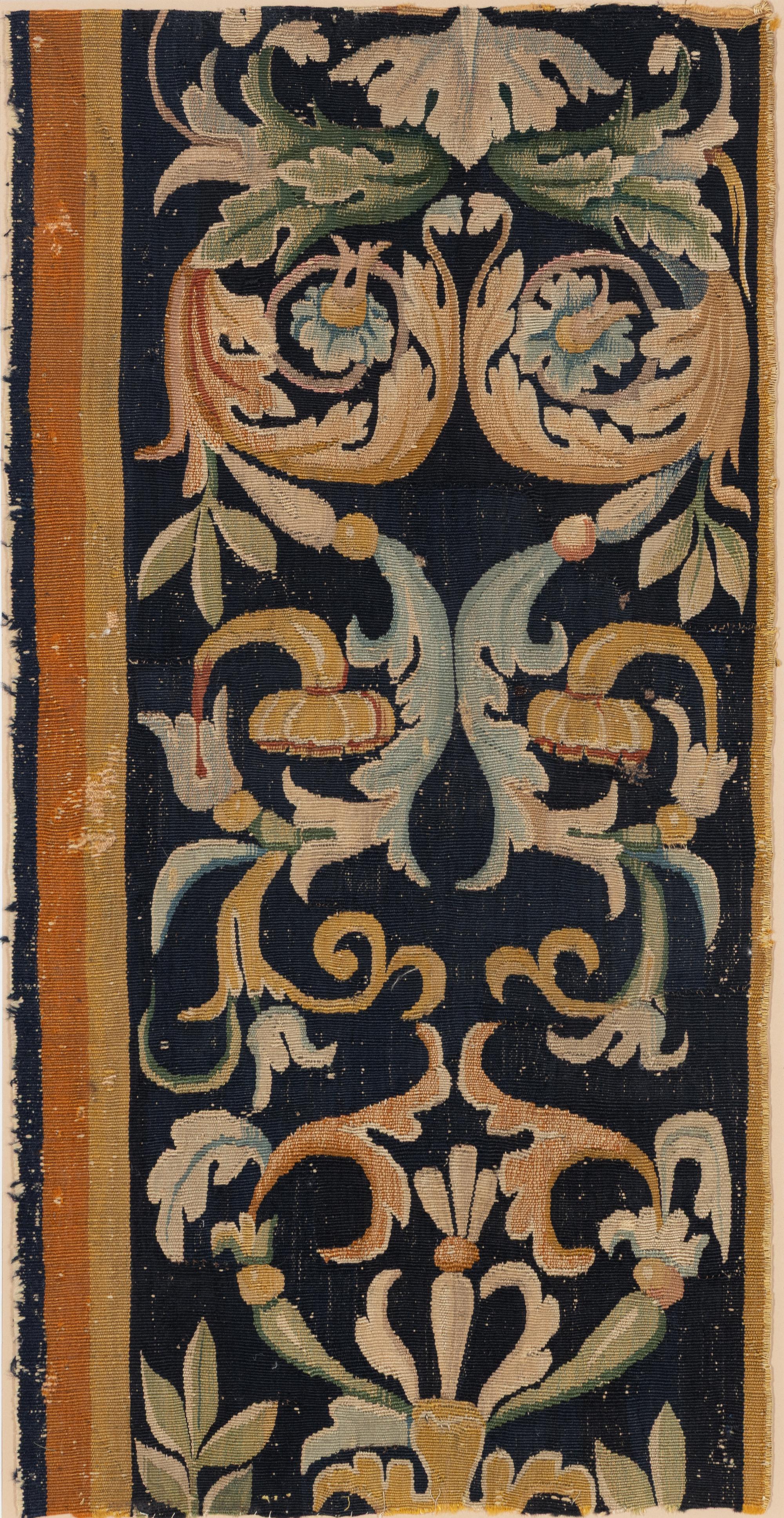 Two Framed Continental Tapestry Fragments
