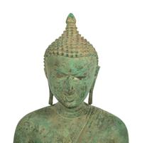 A Thai Bronze Figure of Buddha