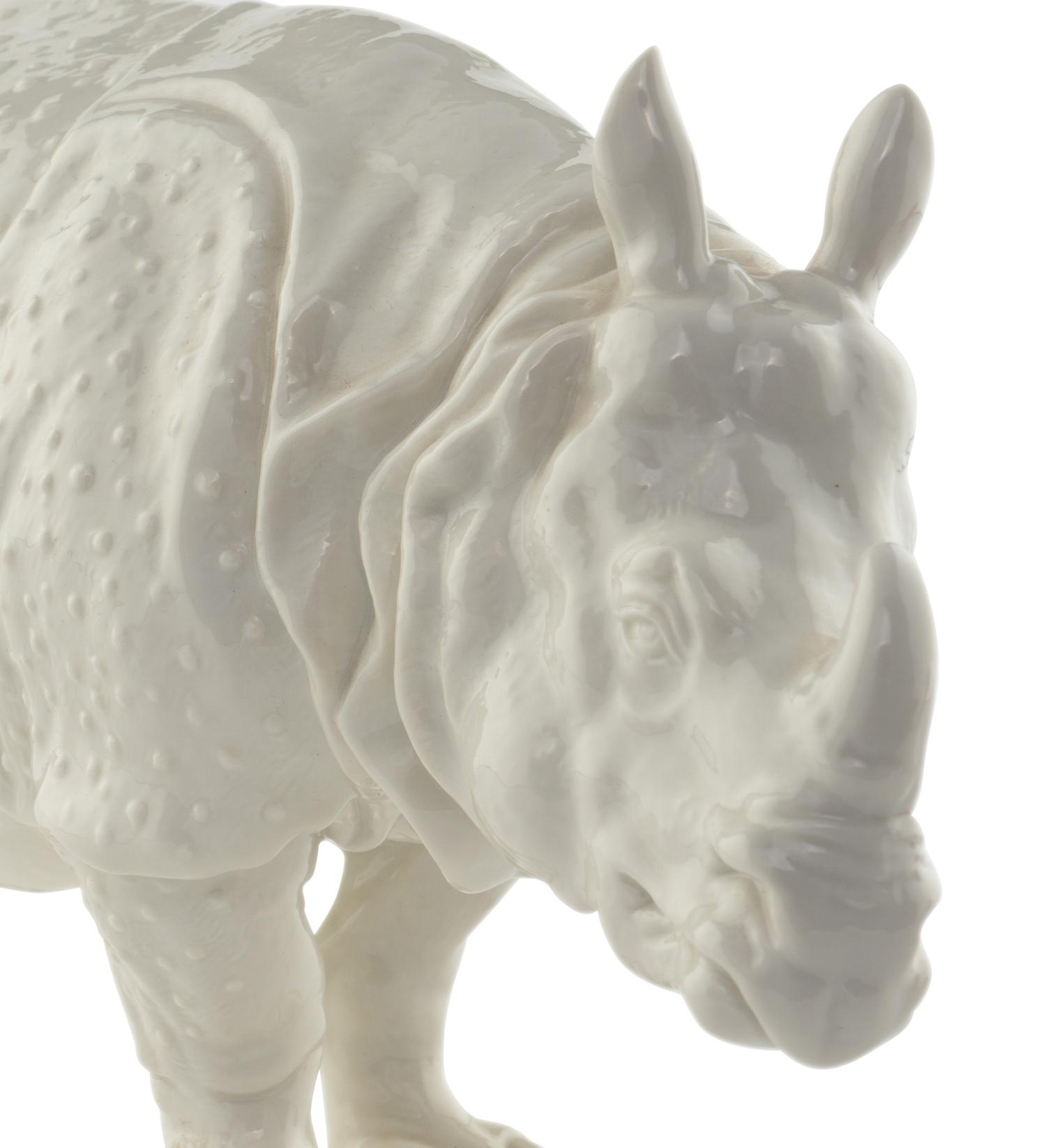 A Nymphenburg Porcelain Clara Rhinoceros