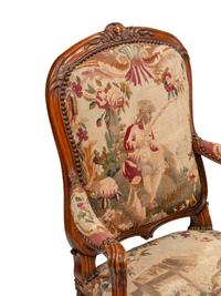 A Set of Four Louis XV Beechwood Fauteuils