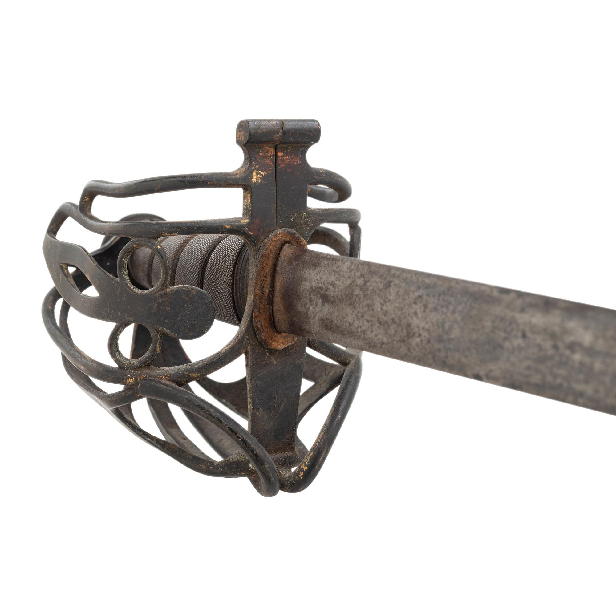 Scottish Brass Basket Hilted Broadsword