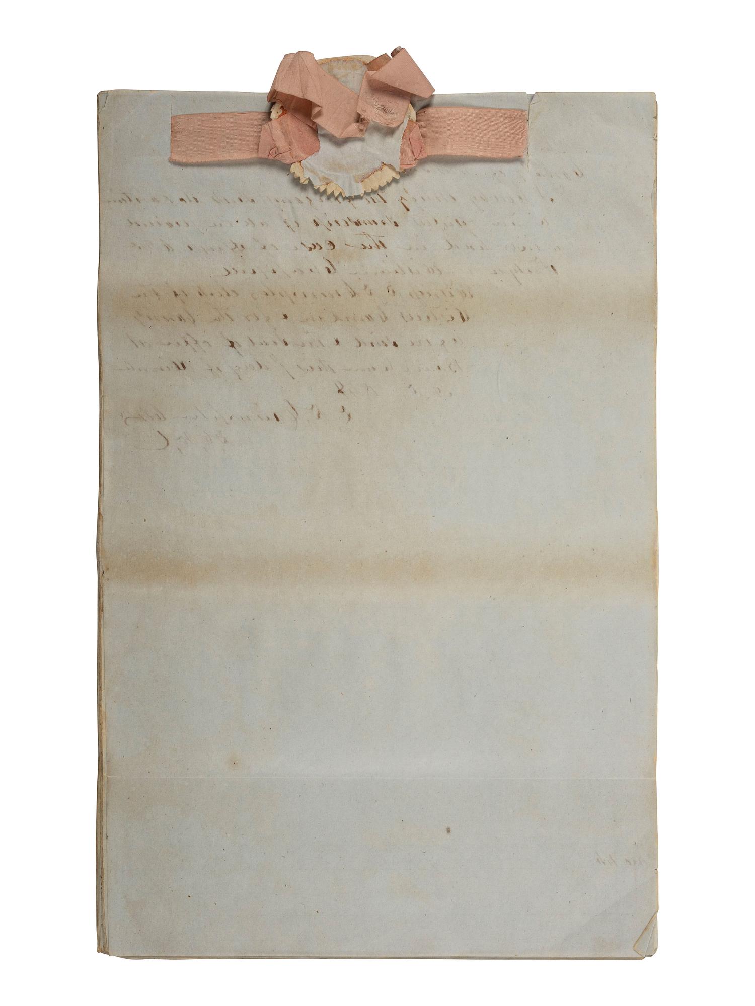 [AFRICAN AMERICANA -- TEXAS]. Legal document referencing 5 enslaved individuals. Washington County, TX, 1846-1848.