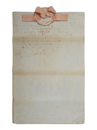 [AFRICAN AMERICANA -- TEXAS]. Legal document referencing 5 enslaved individuals. Washington County, TX, 1846-1848.