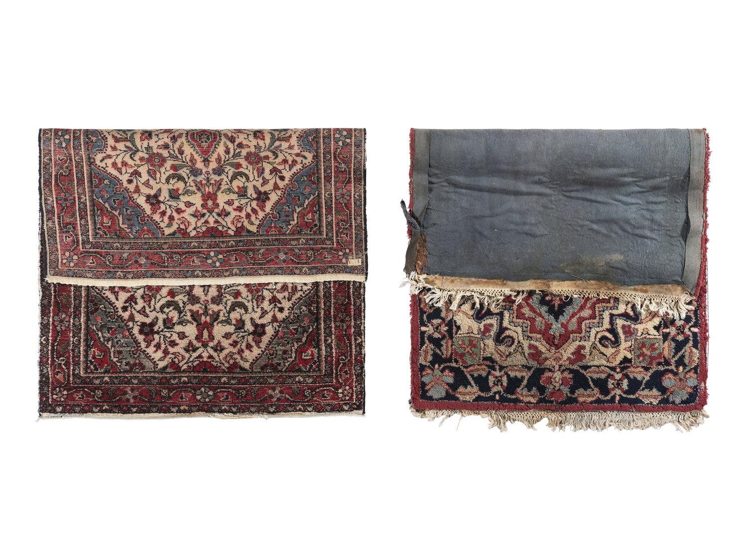 Two Hamadan Wool Area Rugs