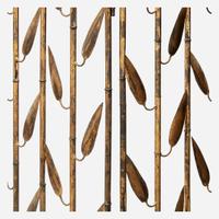Joseph Konetsky (American, b. Poland, 1882-1963) "Bamboo" Folding Screen, Philadelphia, PA, circa 1940s