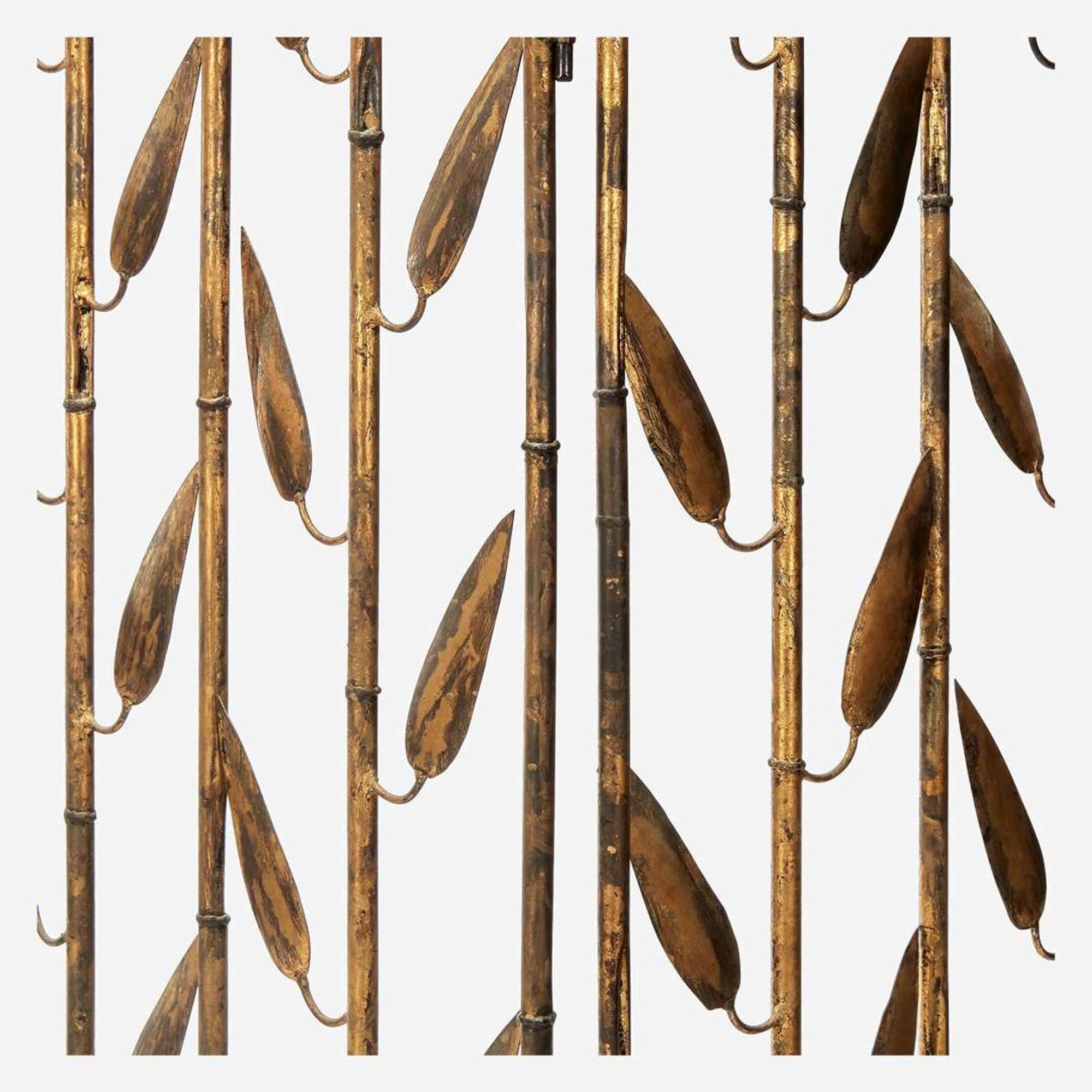 Joseph Konetsky (American, b. Poland, 1882-1963) "Bamboo" Folding Screen, Philadelphia, PA, circa 1940s