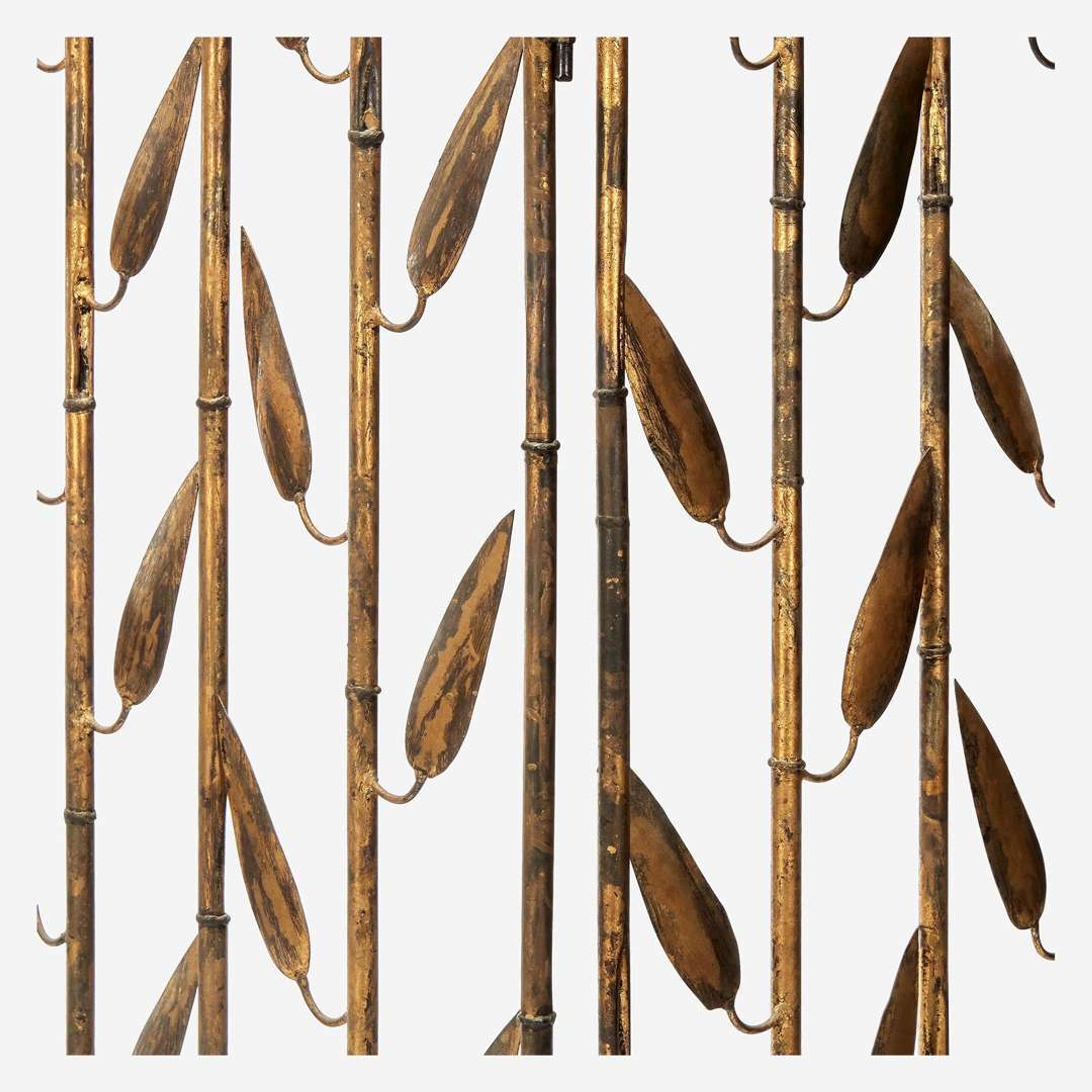 Joseph Konetsky (American, b. Poland, 1882-1963) "Bamboo" Folding Screen, Philadelphia, PA, circa 1940s